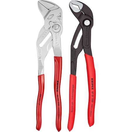 Knipex 2 Pc 10 Cobra Water Pump and Pliers Wrench Set 9K 00 80 147 US